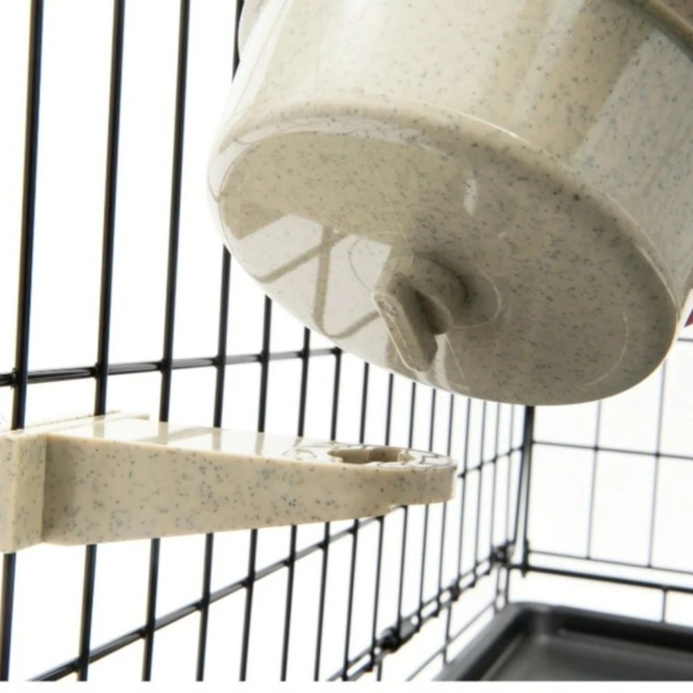 Happy Home Dog Crate Food & Water Bowl w Cage Mount